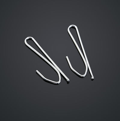 Silver Iron Drapery Tie Back Hooks Shower Curtain Hangers